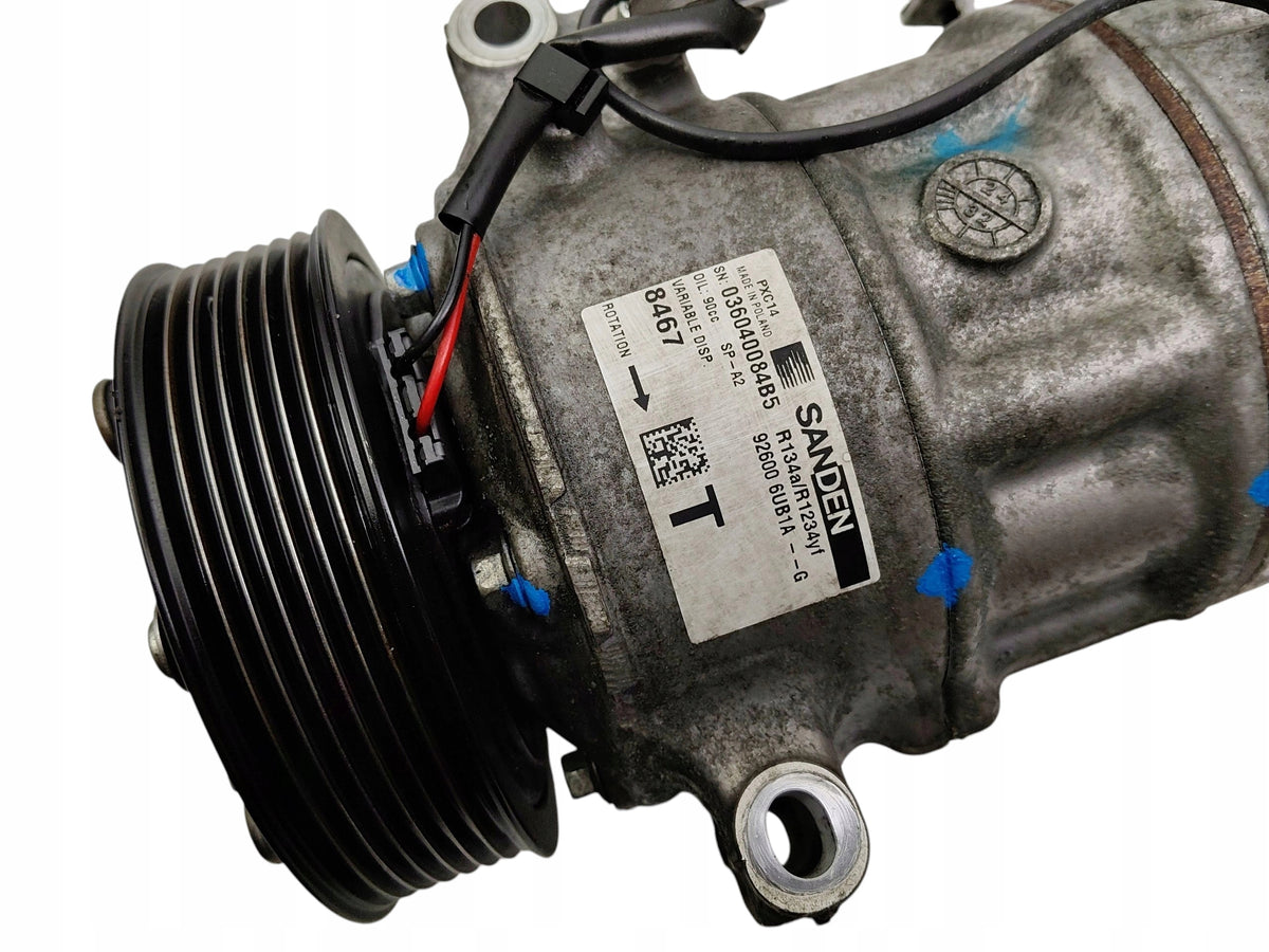 AIR CONDITIONING COMPRESSOR NISSAN JUKE II F16 CLIO V SCENIC IV 926006UB1A