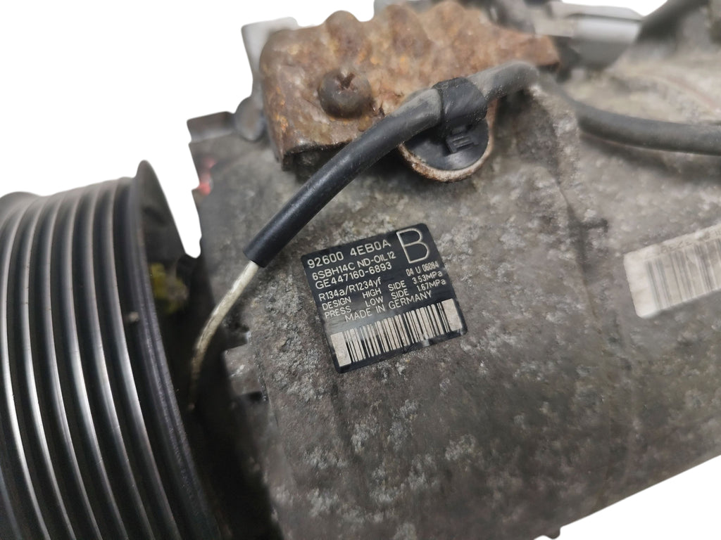 AIR CONDITIONING COMPRESSOR QASHQAI J11 TALISMAN CADJAR 1.6 DCI 92600-4EB0A