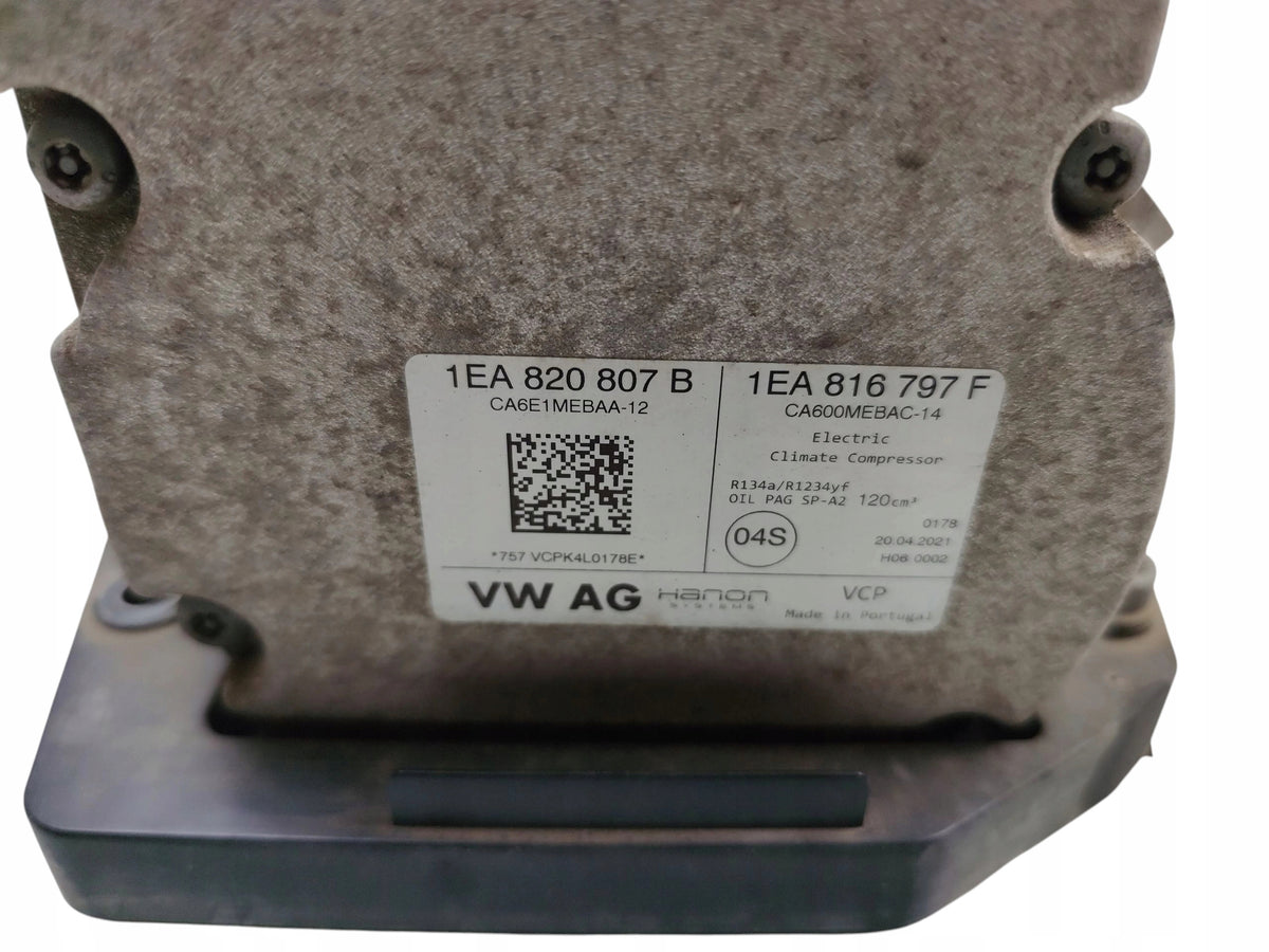 AIR CONDITIONING COMPRESSOR VOLKSWAGEN ID.3 (2019-2023) 1EA820807B 1EA816797F