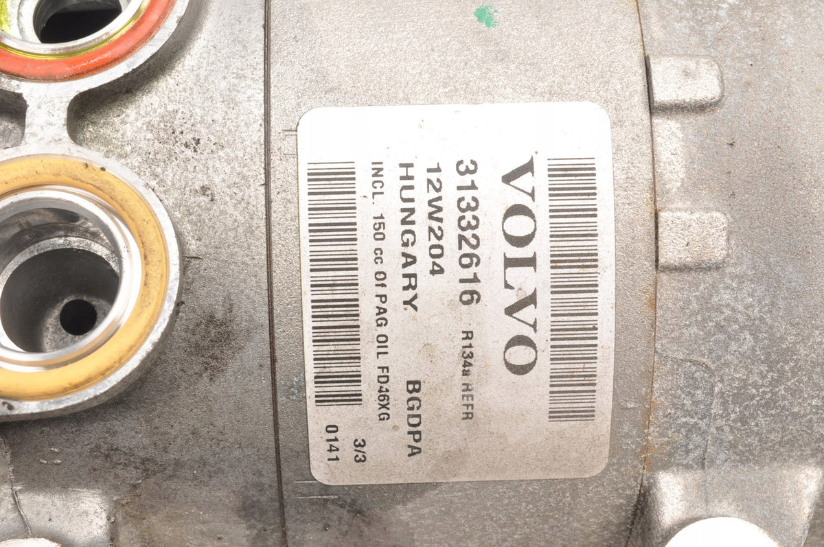 AIR CONDITIONING COMPRESSOR VOLVO S60 II V60 AND V40 II V70 III S80 II 1.6 T4