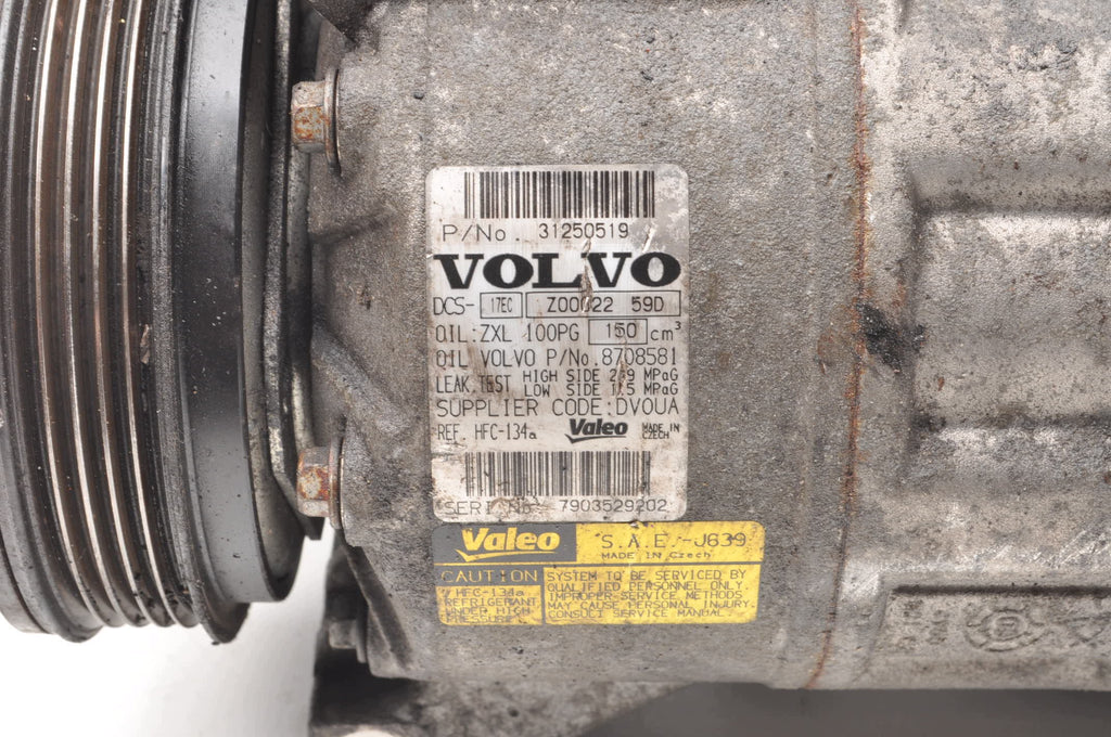 AIR CONDITIONING COMPRESSOR VOLVO S80 II V70 III 2.4D 163KM 31250519