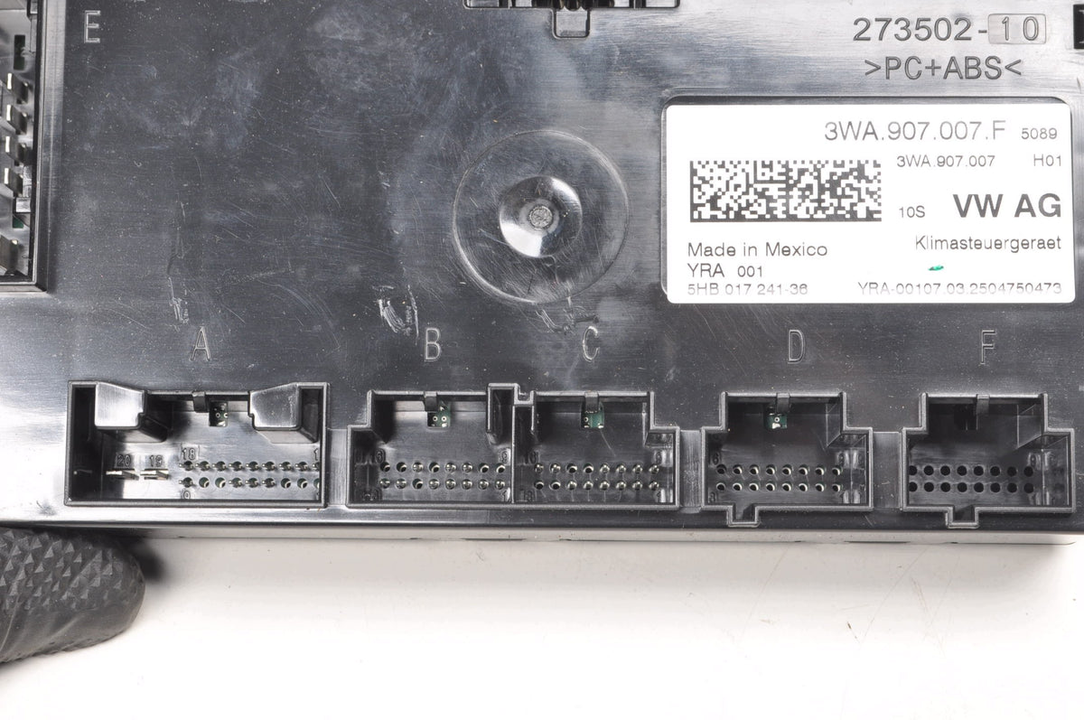 AIR CONDITIONING CONTROLLER VOLKSWAGEN GOLF VIII 3WA907007F 2025