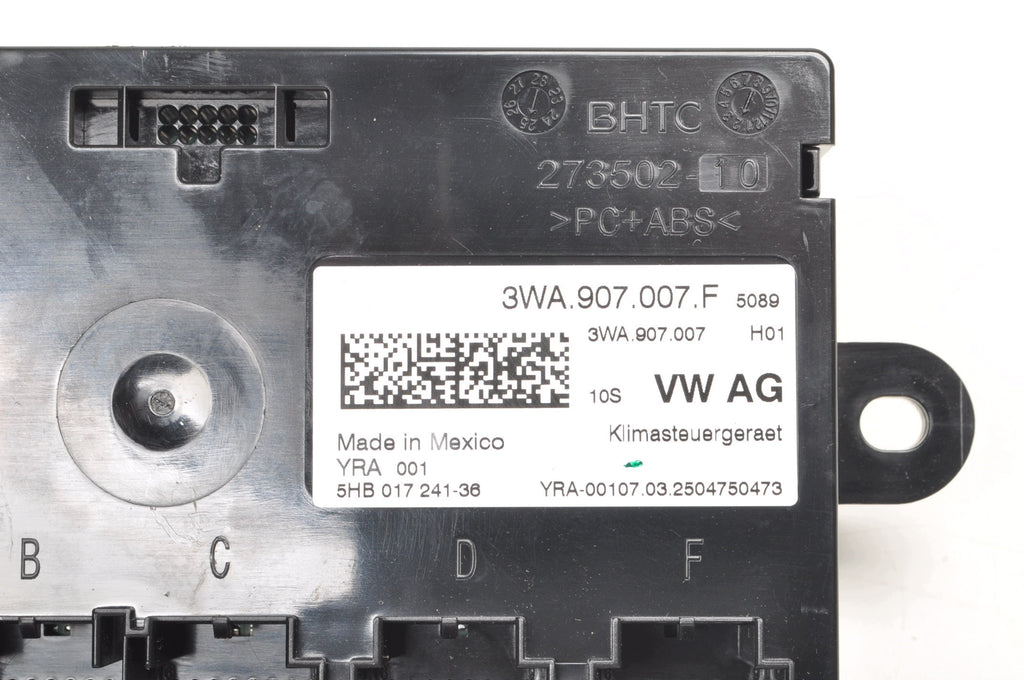 AIR CONDITIONING CONTROLLER VOLKSWAGEN GOLF VIII 3WA907007F 2025