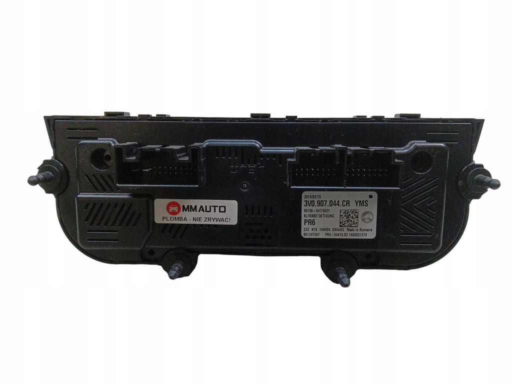 AIR CONDITIONING PANEL FOR AIR SUPPLY SKODA SUPERB III 3V0907044CR