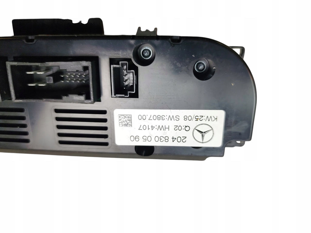 AIR CONDITIONING PANEL MERCEDES C W204 2048300590 EUROPE