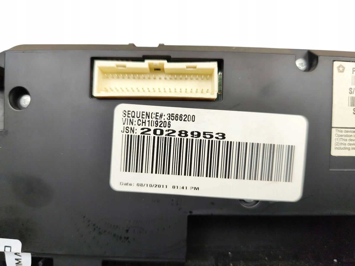 AIR CONDITIONING SUPPLY PANEL DODGE CHARGER II (2010-2014) 1QH08DX9AE