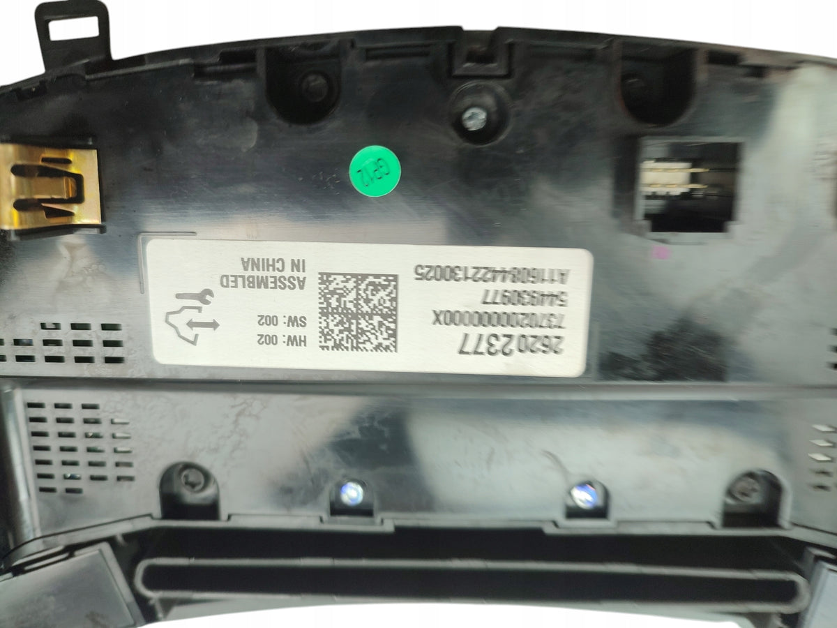 AIR CONDITIONING SUPPLY PANEL OPEL INSIGNIA A LIFT (2013-2017) 26202377