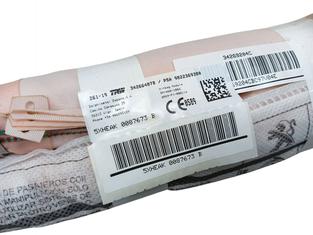AIRBAG AIR CURTAIN RIGHT CITROEN C5 AIRCROSS 9822369380
