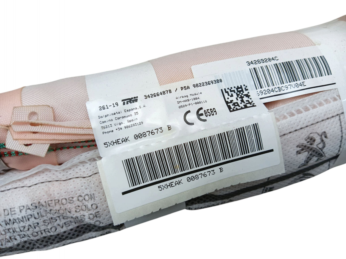 AIRBAG AIR CURTAIN RIGHT CITROEN C5 AIRCROSS 9822369380