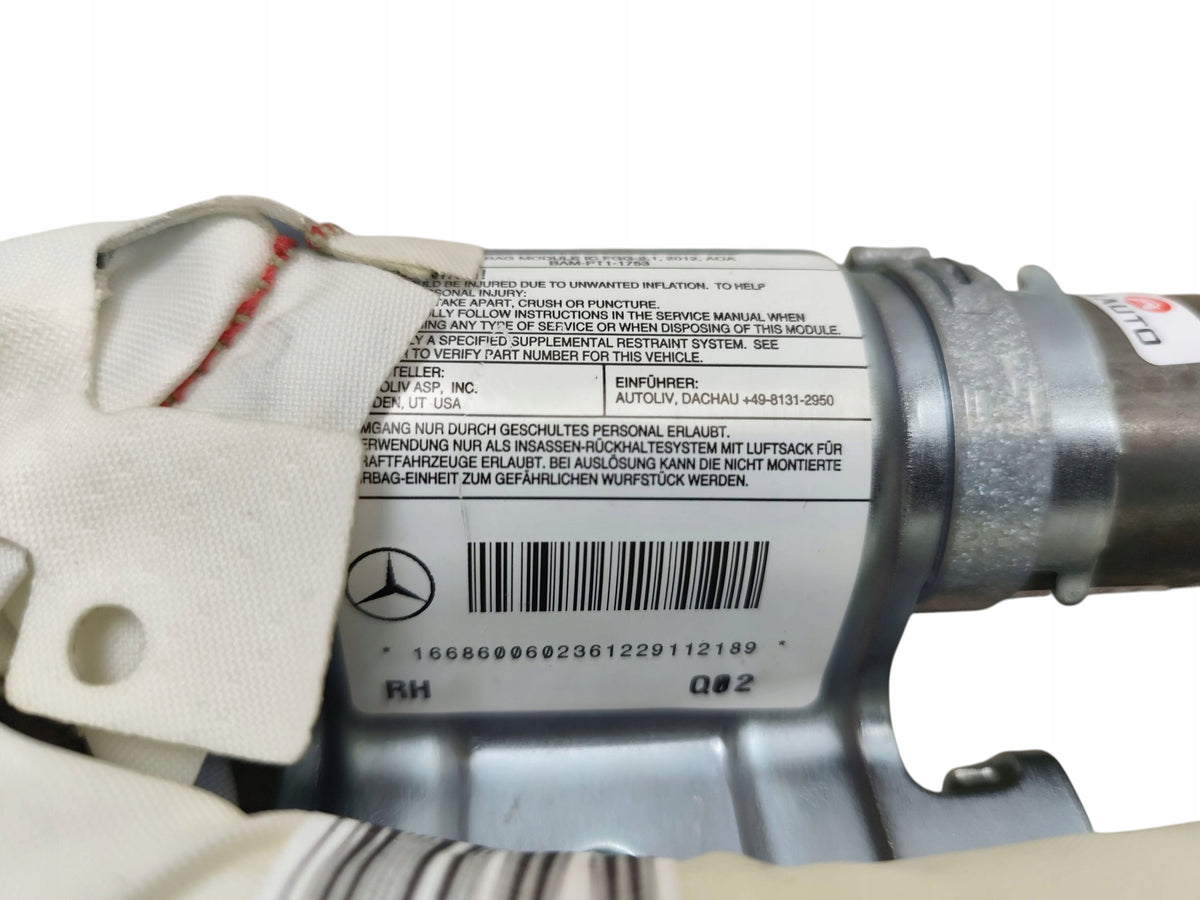 AIRBAG CURTAIN RIGHT MERCEDES ML W166 (2011-2015) A1668600602