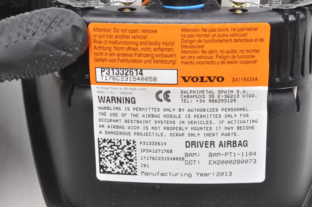 AIRBAG DRIVER AIRBAG VOLVO V40 II 31332614