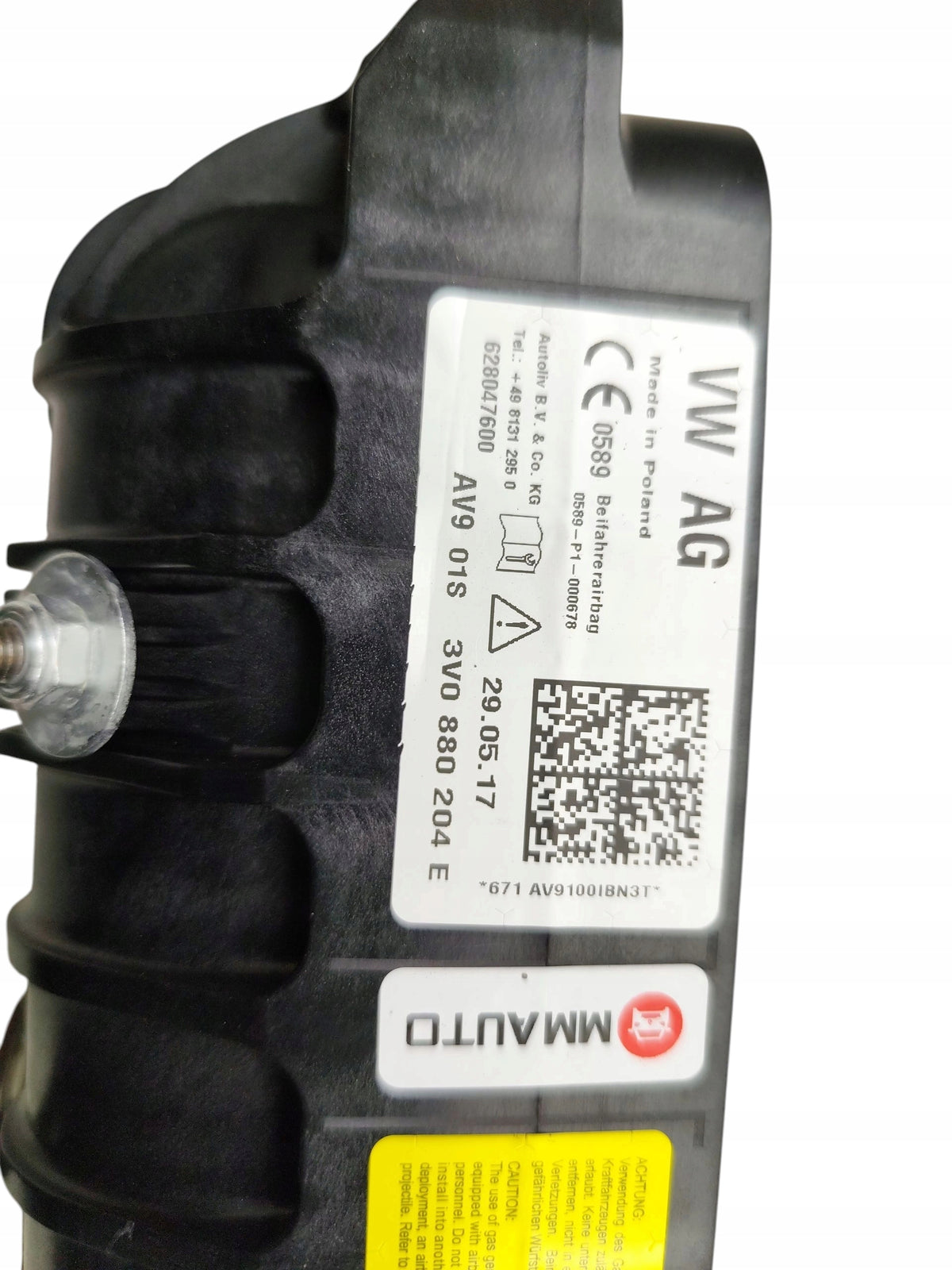 AIRBAG PASSENGER SKODA SUPERB III (2015-2019) 3V0880204E