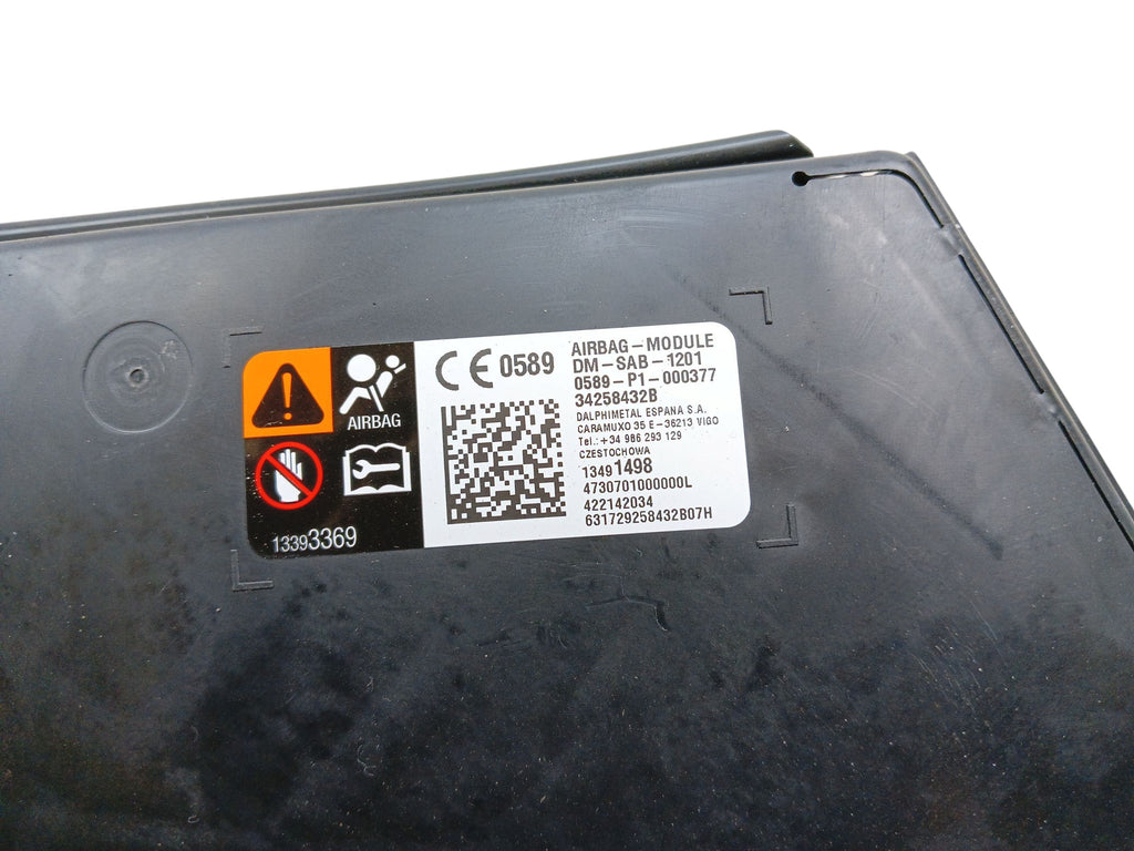AIRBAG SEAT CUSHION LEFT OPEL INSIGNIA B 34258432B 13491498