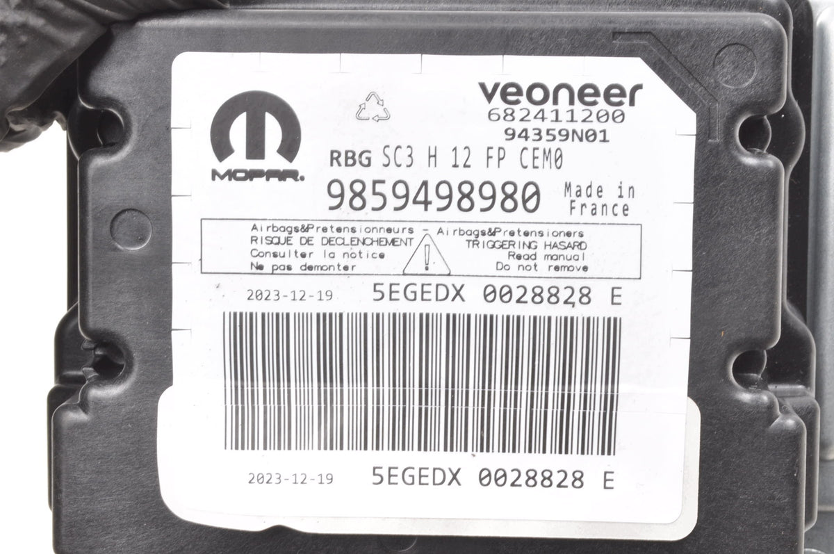 AIRBAG SENSOR OPEL ASTRA L 9859498980 SHOT