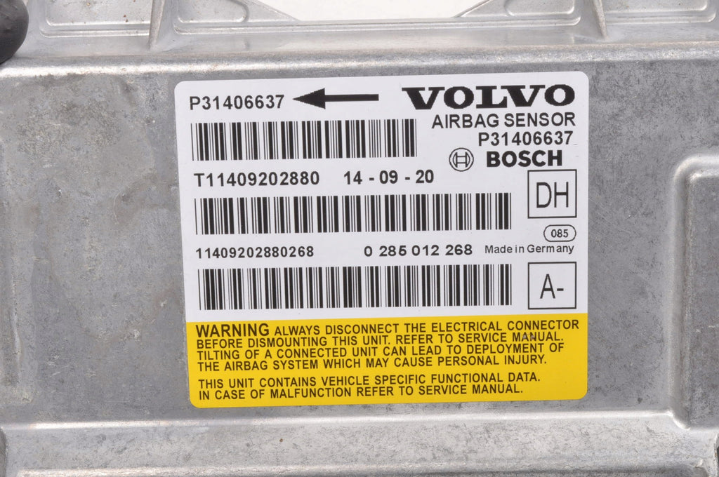 AIRBAG SENSOR VOLVO XC60 AND 31406637