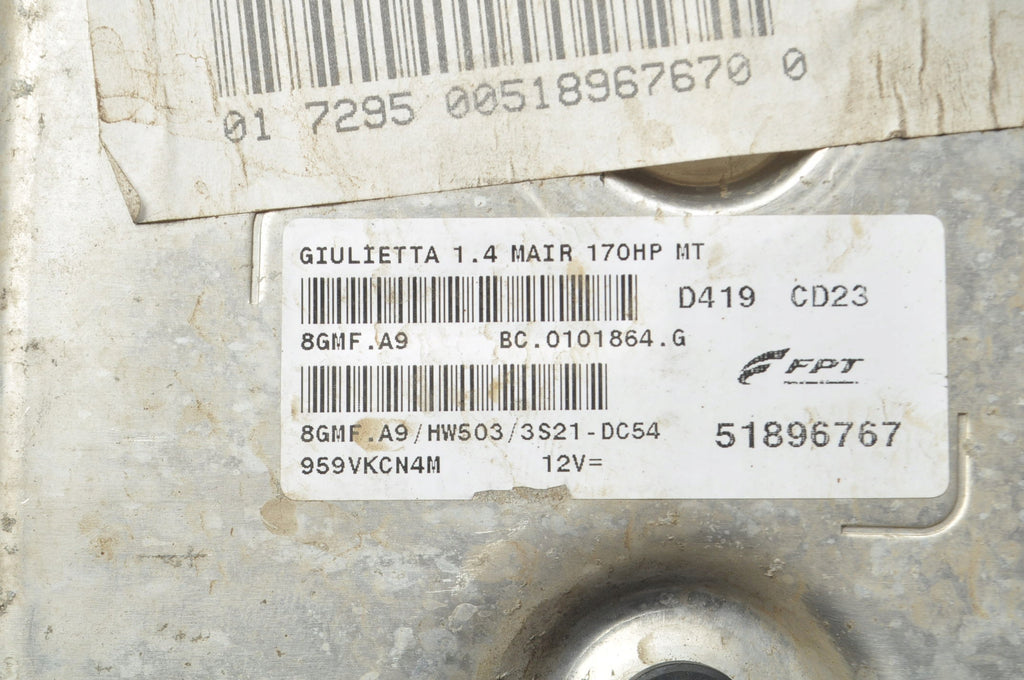 ALFA ROMEO GIULIETTA 1.4 TB 16V 170KM COMPUTER ENGINE DRIVER 51896767