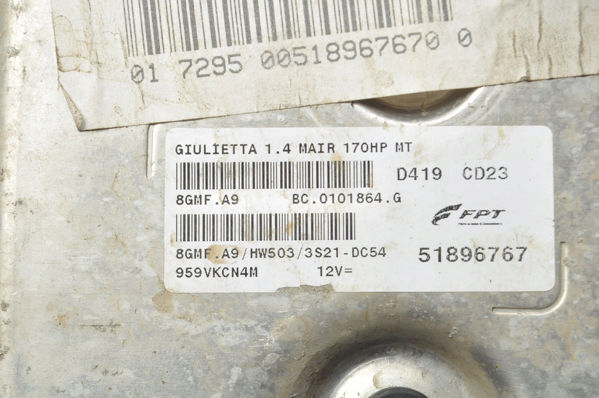 ALFA ROMEO GIULIETTA 1.4 TB 16V 170KM COMPUTER ENGINE DRIVER 51896767