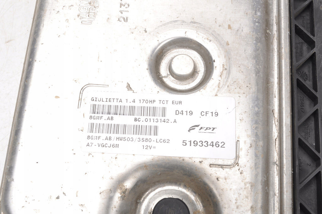 ALFA ROMEO GIULIETTA 1.4 TB ENGINE CONTROLLER 51933462
