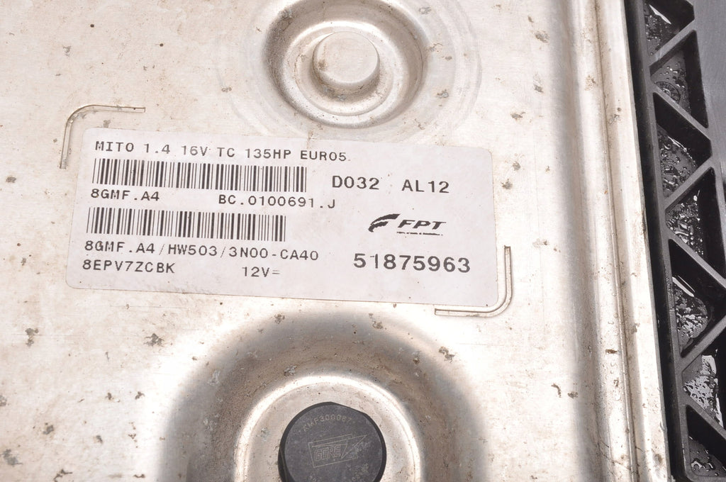 ALFA ROMEO MITO 1.4 16V COMPUTER ENGINE DRIVER 8GMF.A4 51875963
