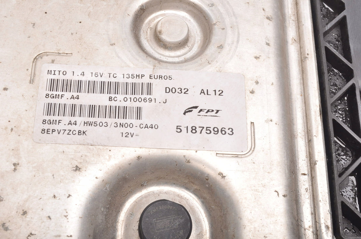ALFA ROMEO MITO 1.4 16V COMPUTER ENGINE DRIVER 8GMF.A4 51875963