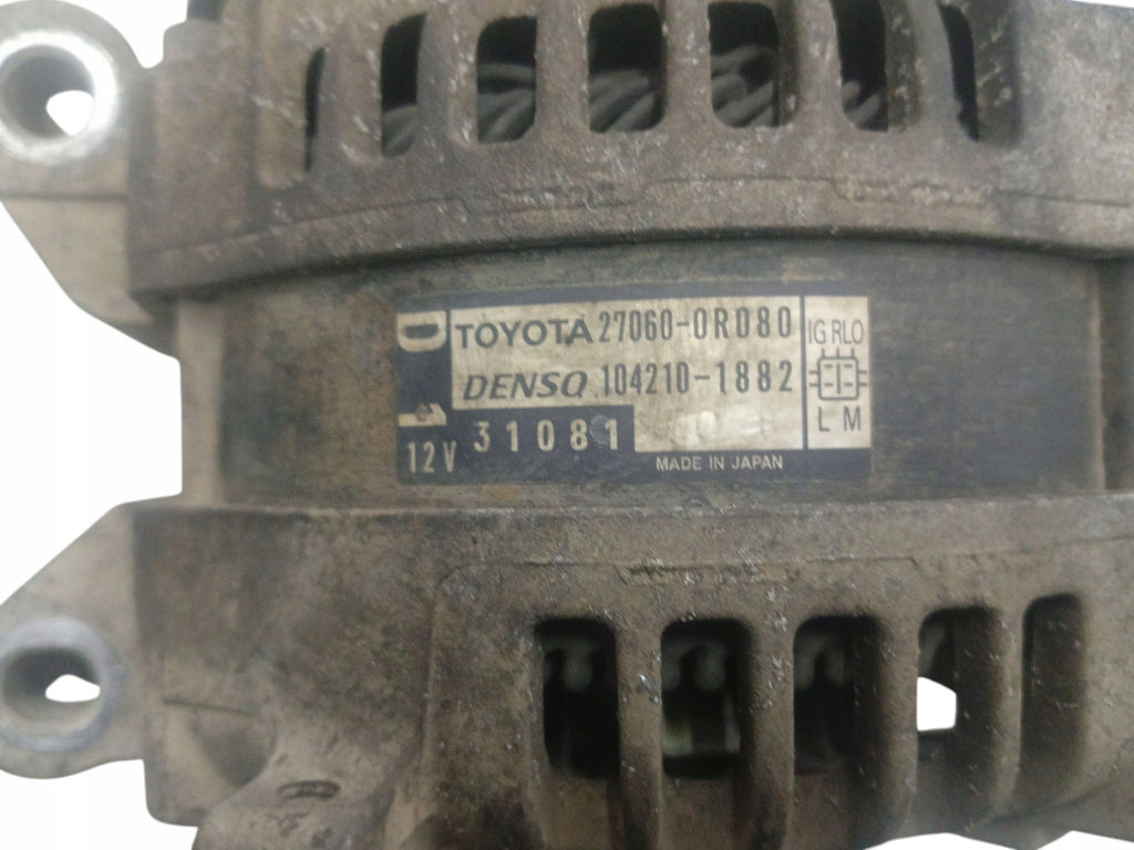 ALTERNATOR TOYOTA AVENSIS T27 2.0 D4D 124KM 1AD-FTV 27060-0R080