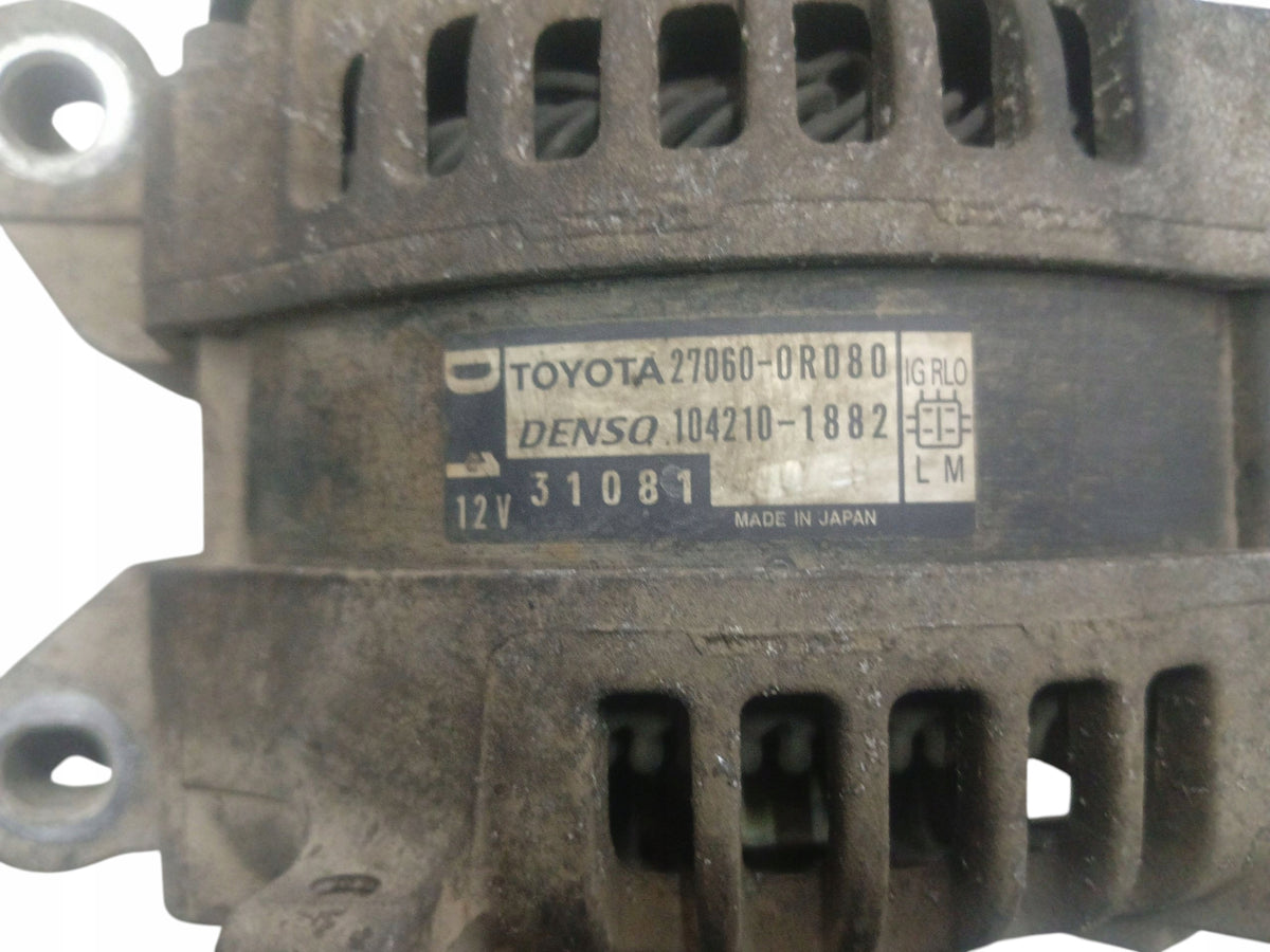 ALTERNATOR TOYOTA AVENSIS T27 2.0 D4D 124KM 1AD-FTV 27060-0R080