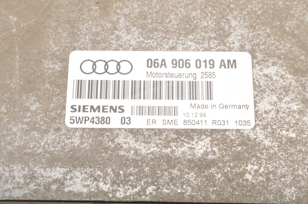 AUDI A3 8L 1.6 ENGINE COMPUTER 06A906019M