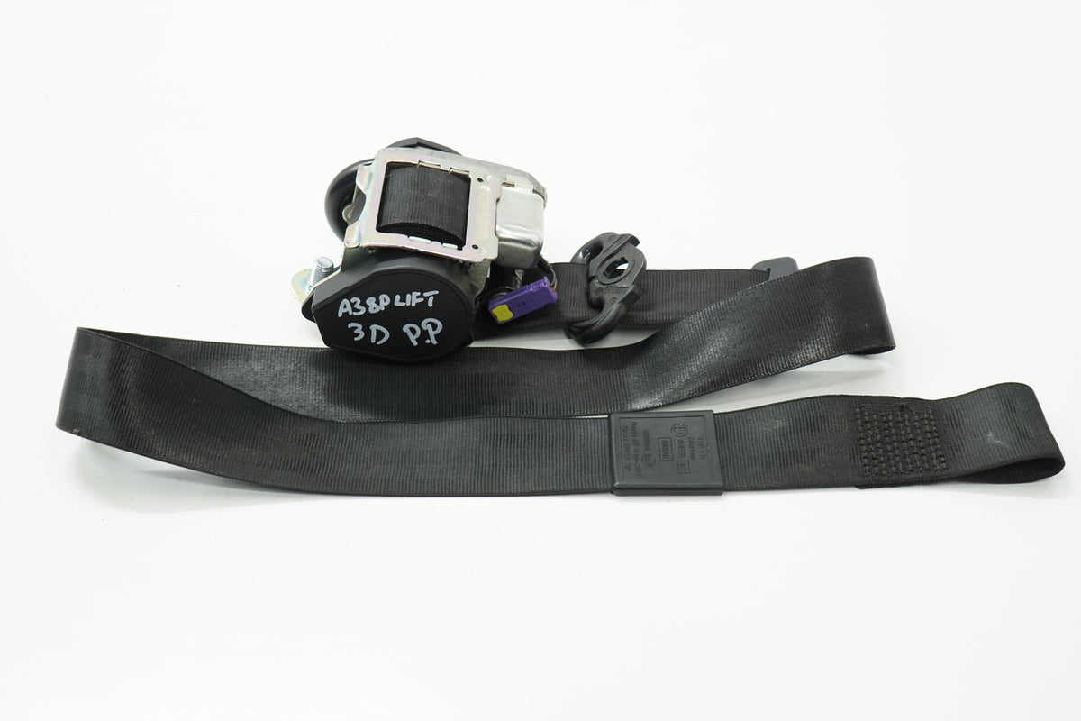 AUDI A3 8P 3D LIFT 08R SEAT BELT RIGHT FRONT 8P3857706A