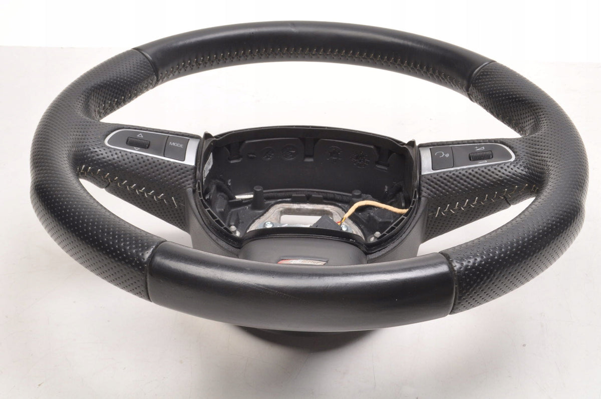 AUDI A3 8P LIFT S-LINE MULTIFUNCTION LEATHER STEERING WHEEL 8P0419091DT