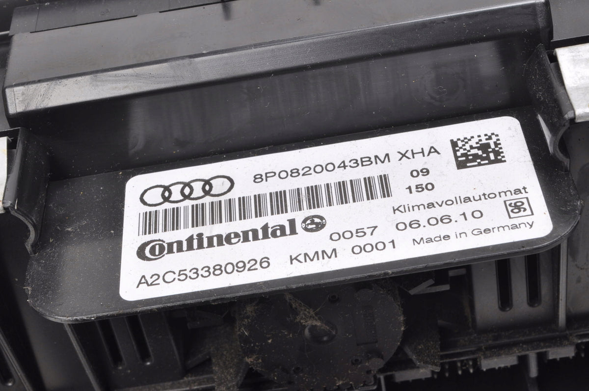 AUDI A3 8P PANEL AIR CONDITIONING SWITCH LIFT 8P0820043BM
