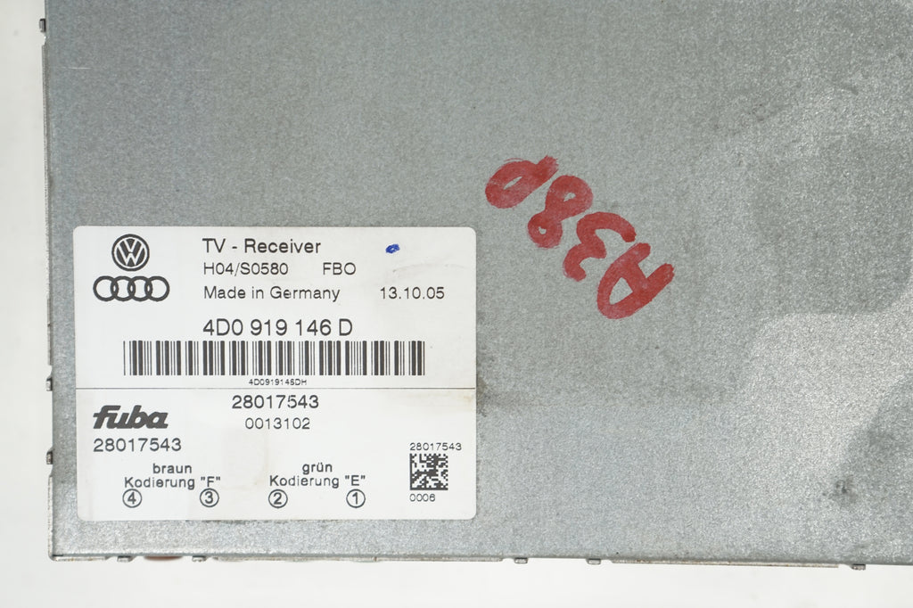 AUDI A3 8P TUNER MODULE TV RECEIVER 4D0919146D