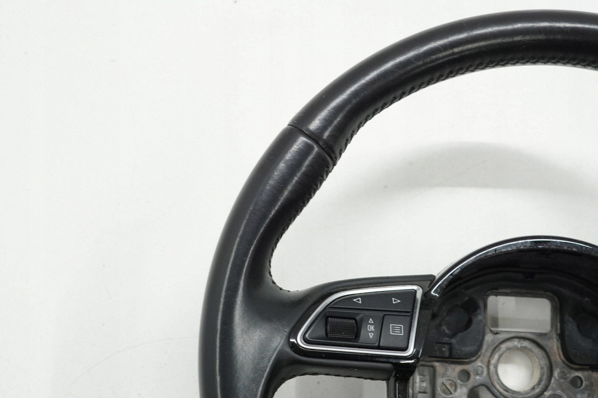 AUDI A3 8V 16R STEERING WHEEL LEATHER BLACK MULTI 8V0419091A