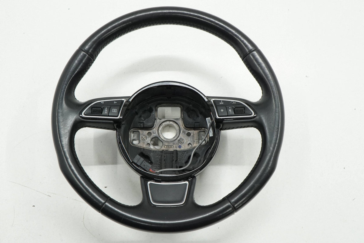 AUDI A3 8V 16R STEERING WHEEL LEATHER BLACK MULTI 8V0419091A