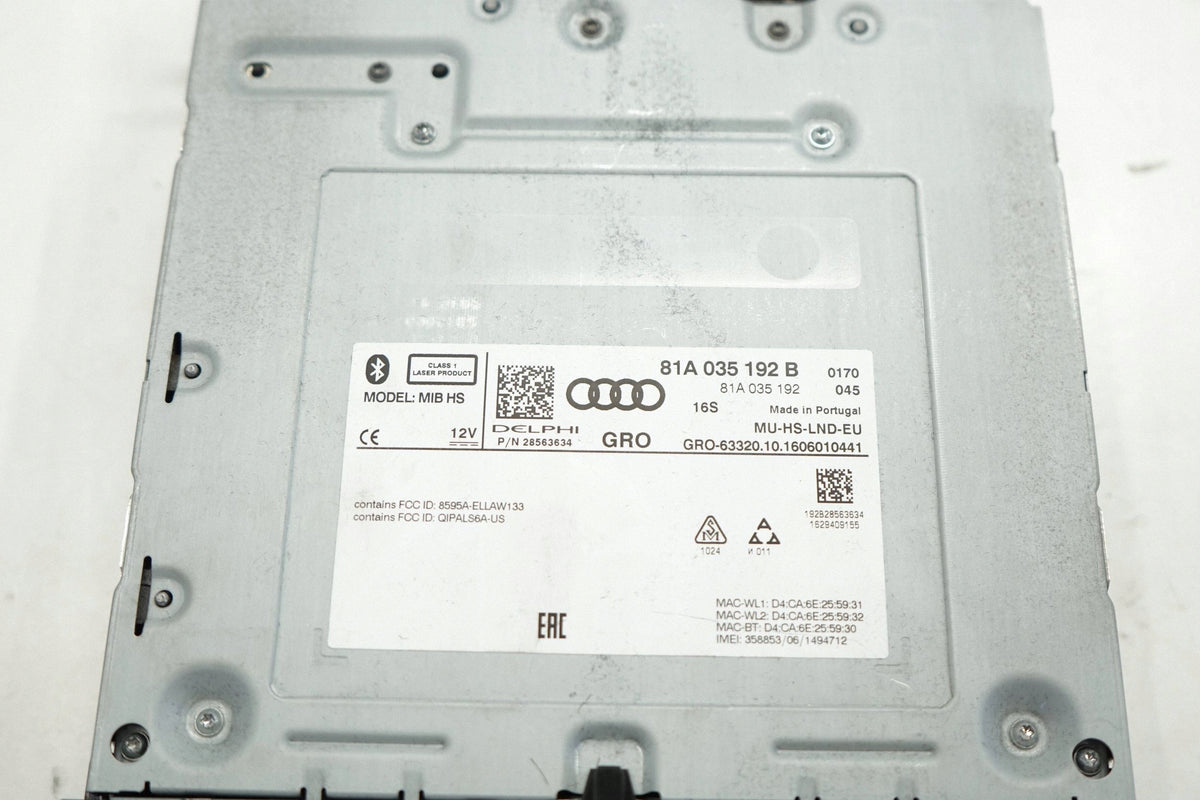 AUDI A3 8V LIFT 16R MODULE CARD NAVIGATION READER SD MMI 81A035192B
