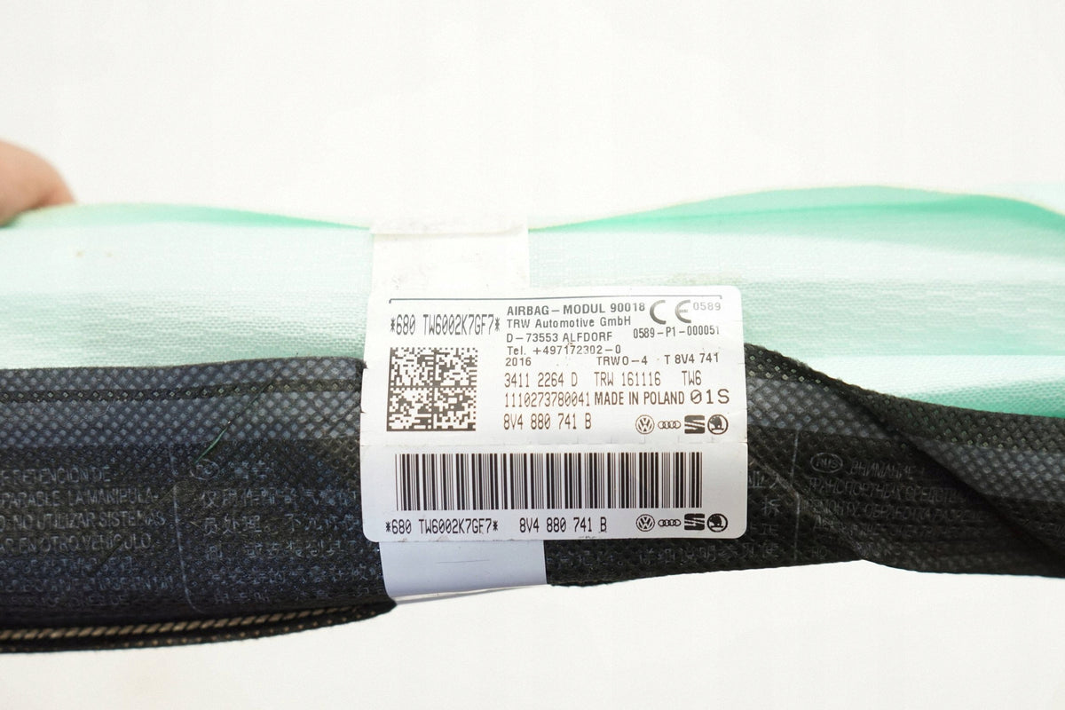 AUDI A3 8V LIFT 16R SPORTBACK AIRBAG CUSHION CURTAIN LEFT 8V4880741B