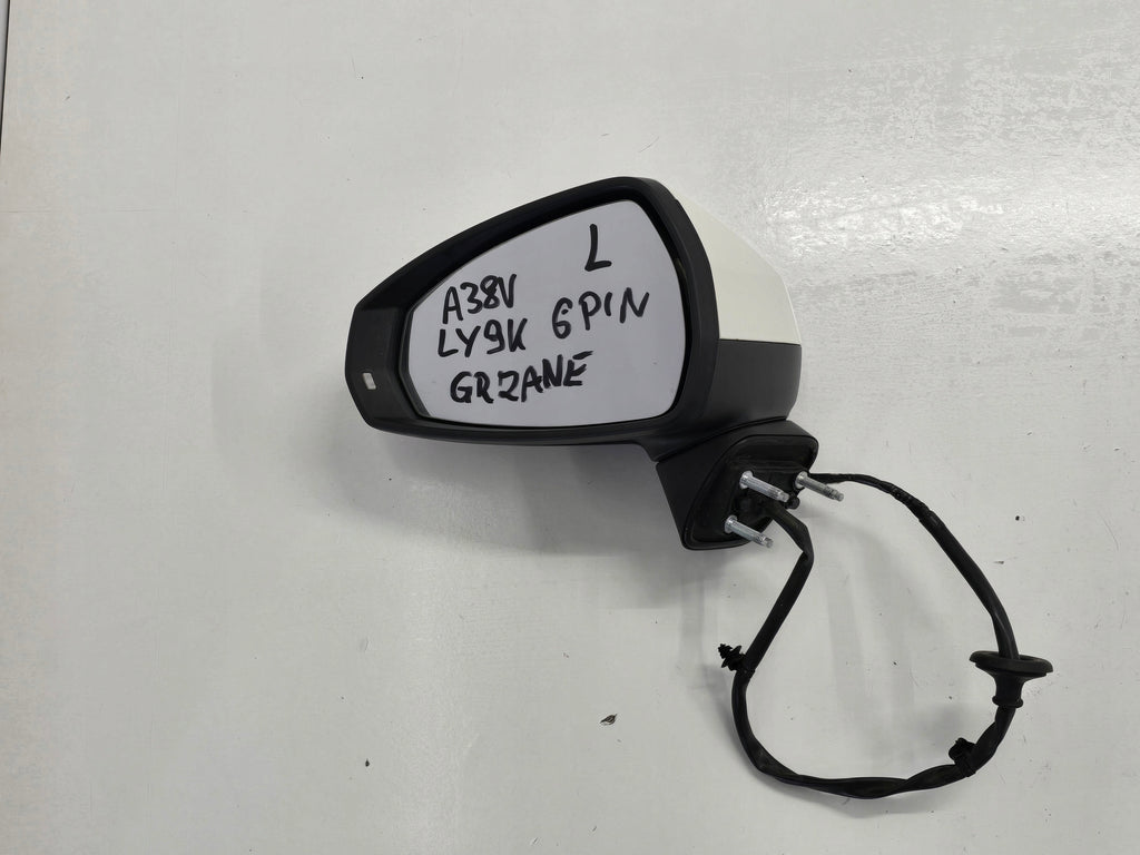AUDI A3 8V SPORTBACK 13R MIRROR LEFT 6PIN LY9K ANGLIK UK