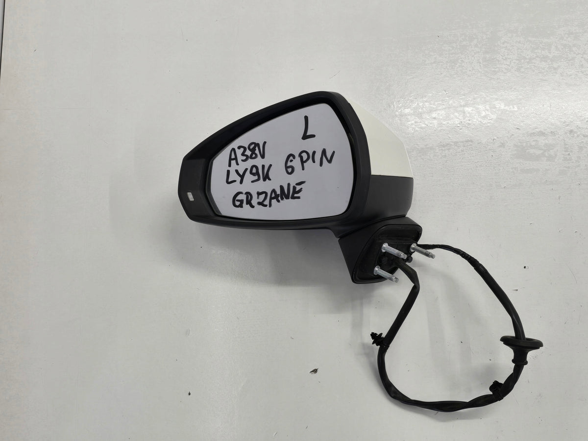 AUDI A3 8V SPORTBACK 13R MIRROR LEFT 6PIN LY9K ANGLIK UK