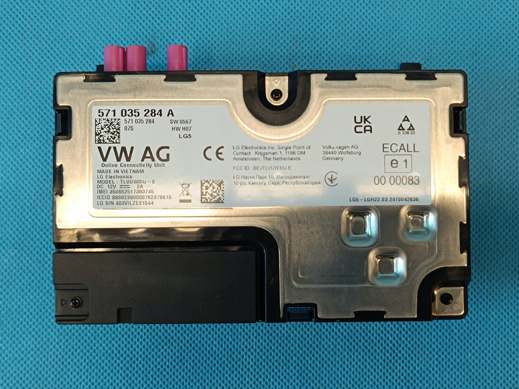 AUDI A3 8Y LIFT 1.5 TSI 85KW 2025 R MODULE ONLINE SERVICE CONTROLLER 571035284A