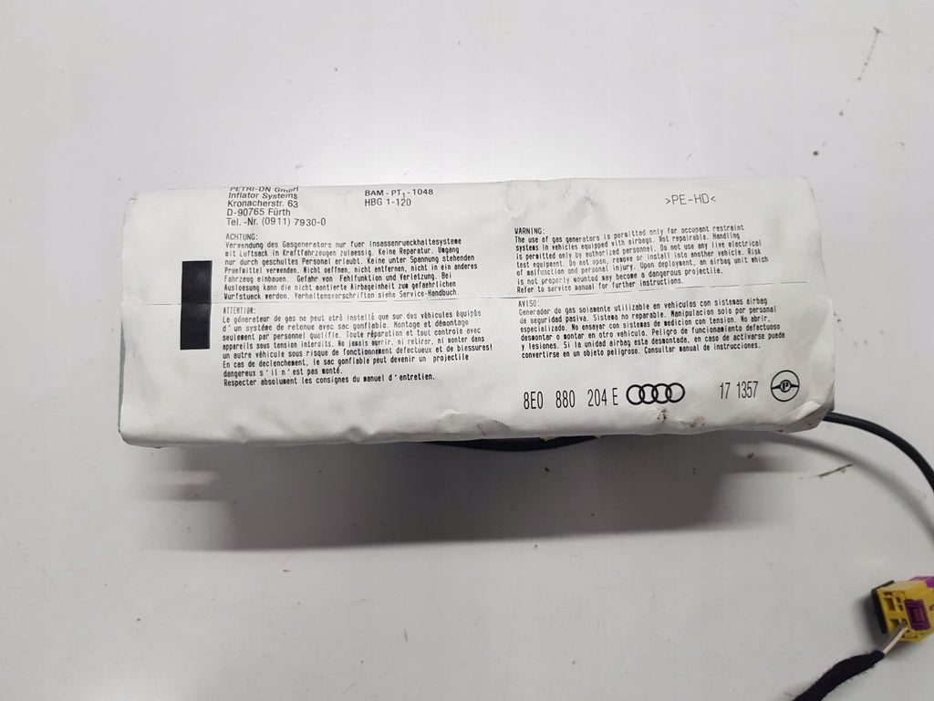 AUDI A4 B6 PASSENGER AIRBAG CUSHION 8E0880204E