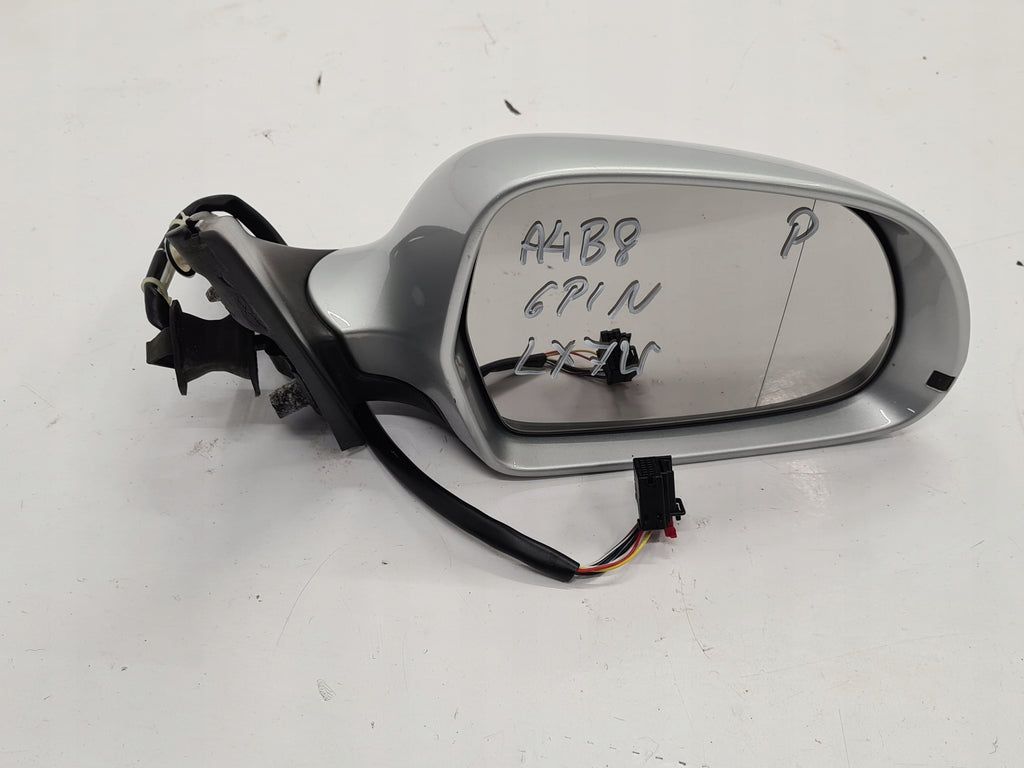 AUDI A4 B8 08R MIRROR RIGHT 6PIN LX7W