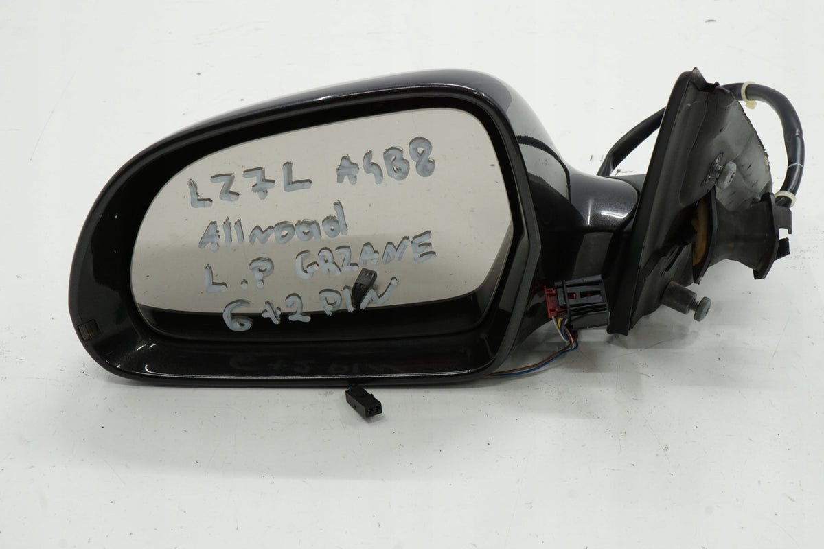 AUDI A4 B8 09R MIRROR LEFT 8PIN LZ7L ANGLIK UK