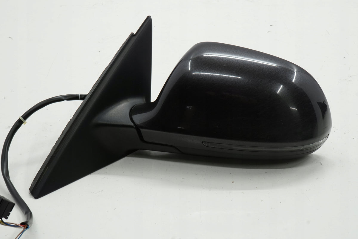 AUDI A4 B8 09R MIRROR LEFT 8PIN LZ7L ANGLIK UK