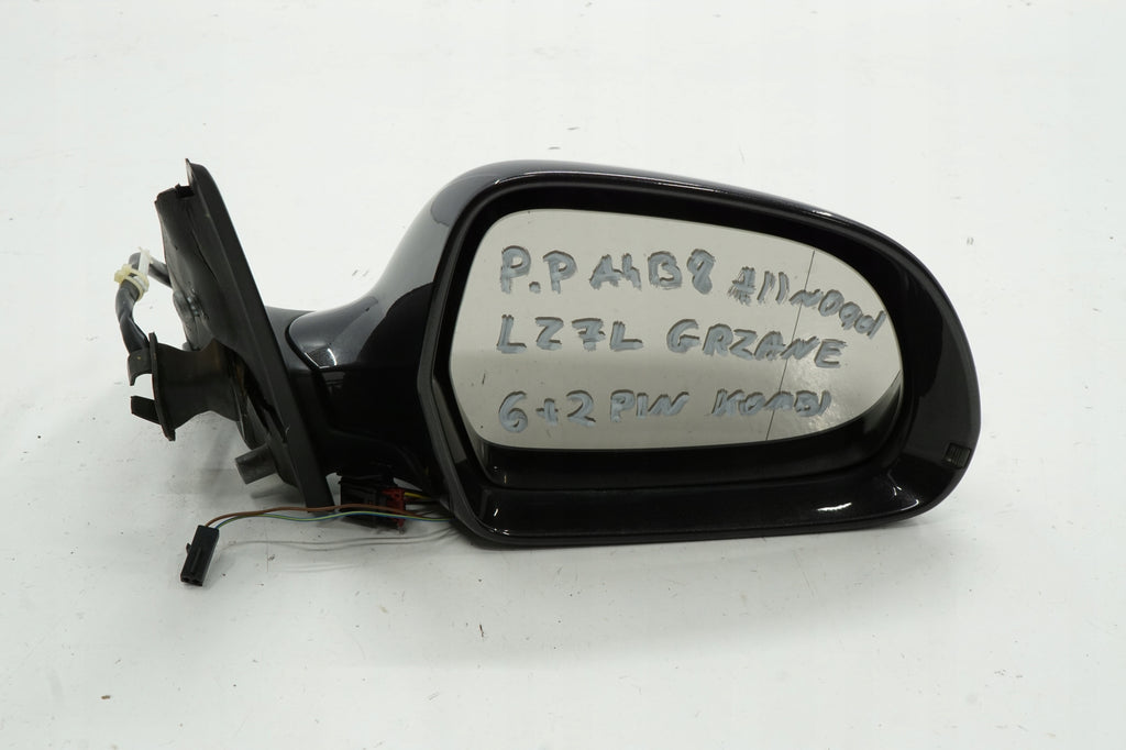AUDI A4 B8 09R MIRROR RIGHT 8PIN LZ7L ANGLIK UK