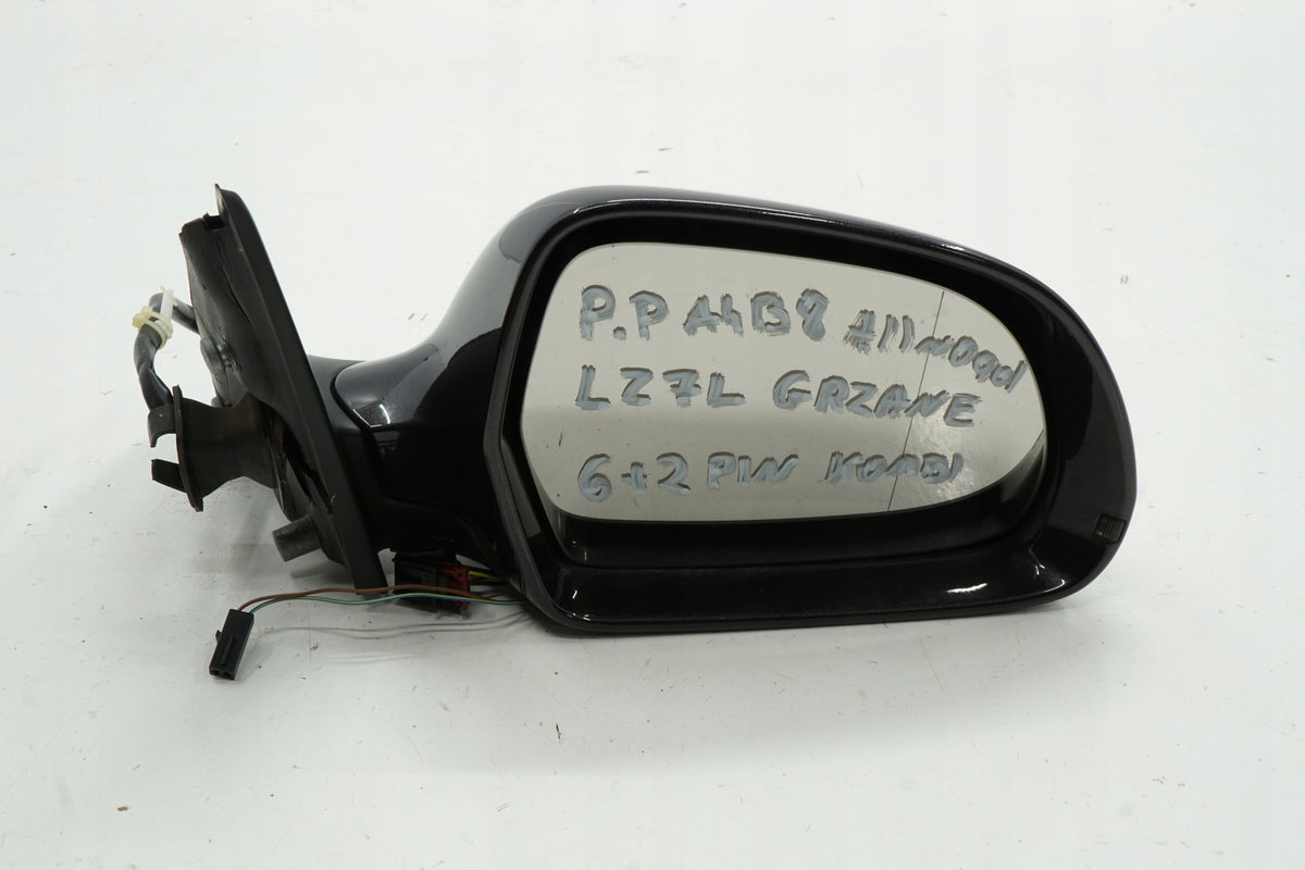 AUDI A4 B8 09R MIRROR RIGHT 8PIN LZ7L ANGLIK UK