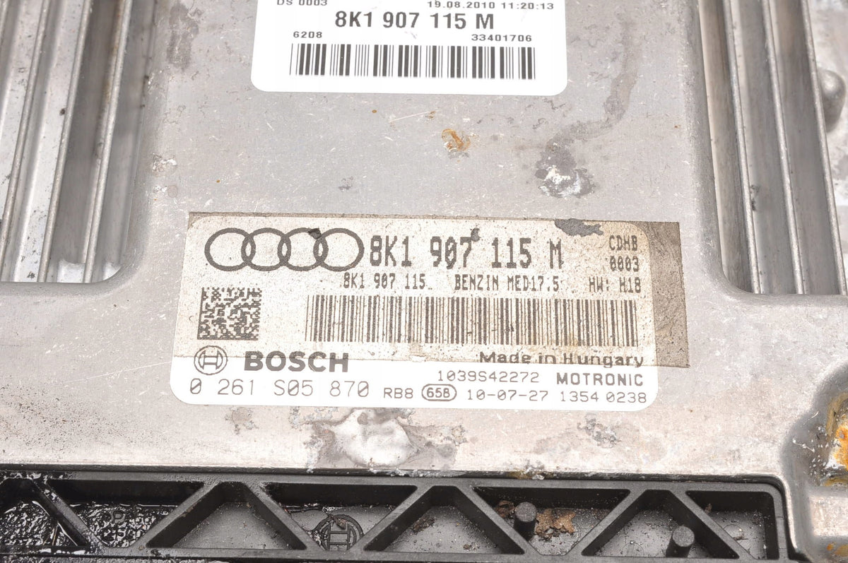 AUDI A4 B8 1.8 TFSI COMPUTER ENGINE DRIVER 8K1907115M