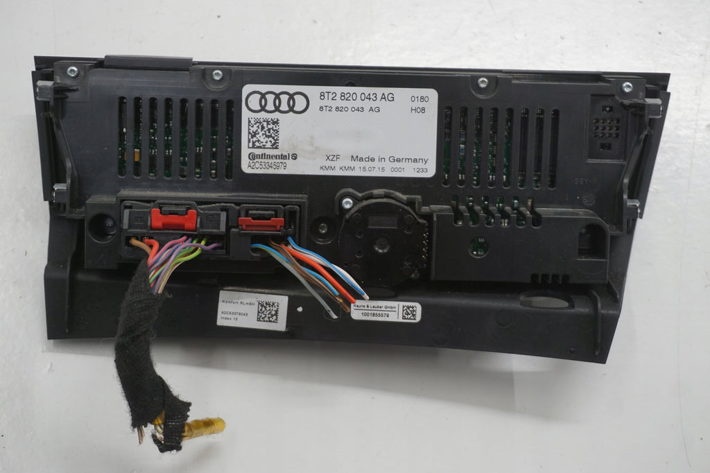 AUDI A4 B8 AIR CONDITIONING PANEL 8T2820043AG ENGLISH