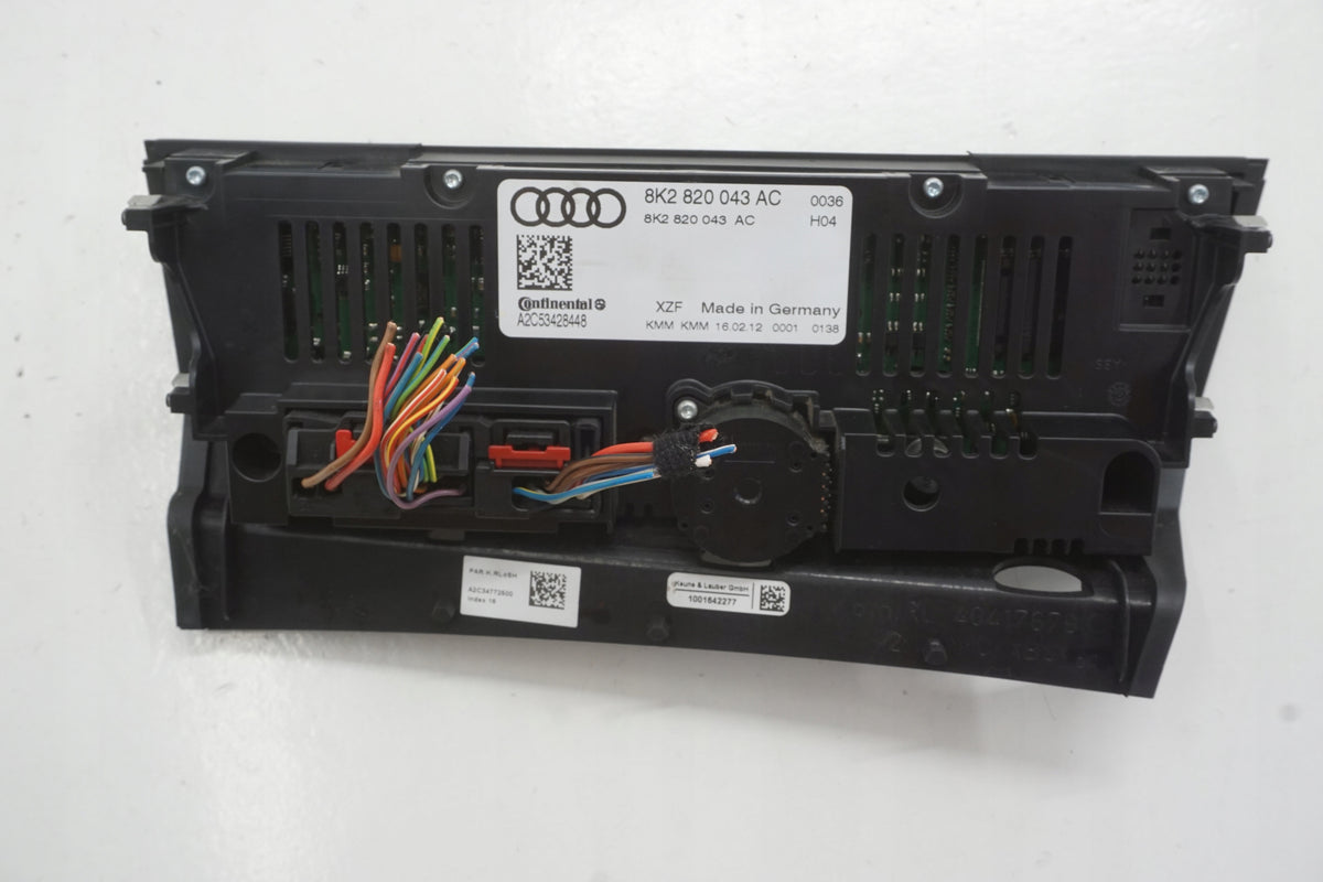 AUDI A4 B8 LIFT 11R AIR CONDITIONING PANEL ANGLIK UK 8K2820043AC