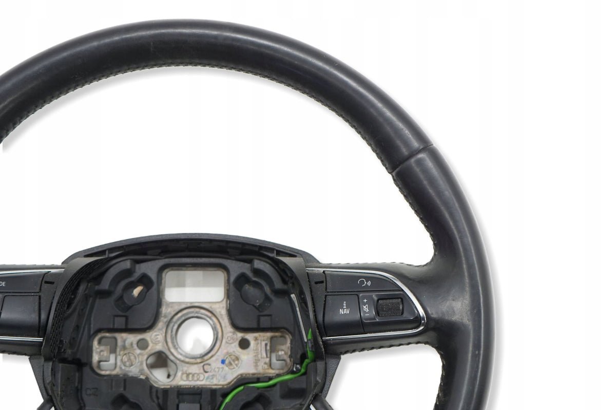 AUDI A4 B8 LIFT 12R STEERING WHEEL LEATHER BLACK MULTI 4L0419091AC