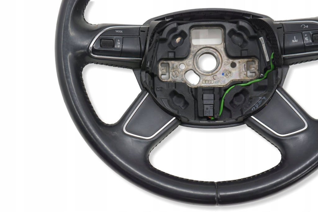 AUDI A4 B8 LIFT 12R STEERING WHEEL LEATHER BLACK MULTI 4L0419091AC