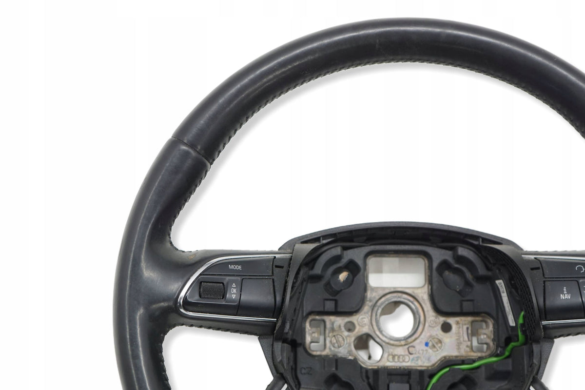 AUDI A4 B8 LIFT 12R STEERING WHEEL LEATHER BLACK MULTI 4L0419091AC